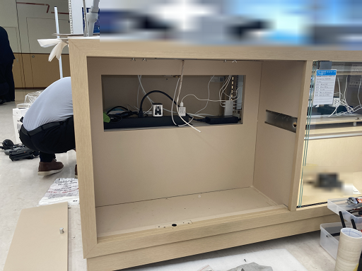 什器リニューアル施工前